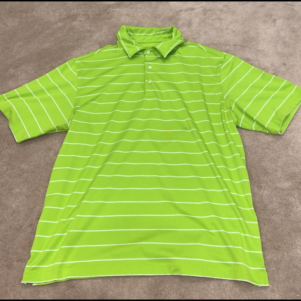 Men's Walter Hagen Green Golf Polo